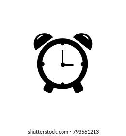 Alarm clock icon. Single high quality outline symbol of time for web design or mobile app. Thin line signs of timer for design logo, visit card, etc. Outline logo of stopwatch EPS