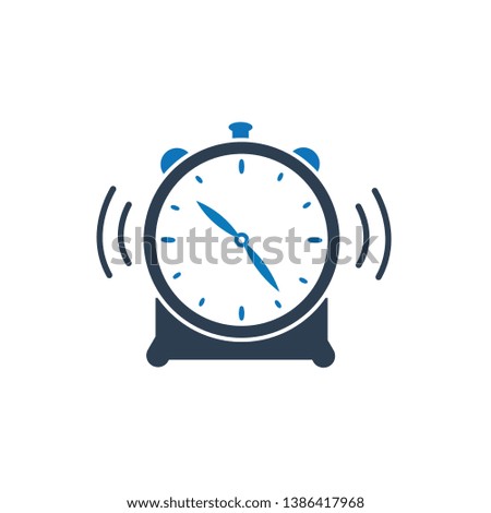 Alarm clock icon. Alarm Clock Snooze Button Icon