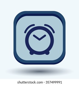 alarm clock icon. Symbol morning. Alarm icon . The clock shows the time