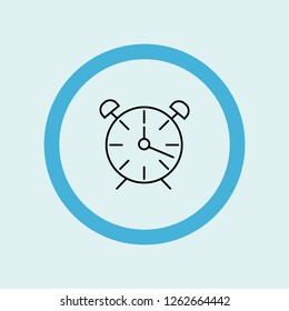 alarm clock icon symbol. Premium quality isolated alarm clock vector icon in trendy style. alarm clock element.