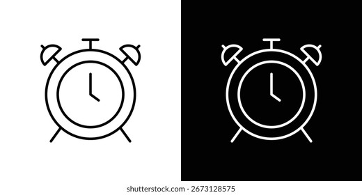 Plantilla de símbolo de icono de reloj despertador para Ilustración vectorial de logotipo de colección gráfica y de Diseño web