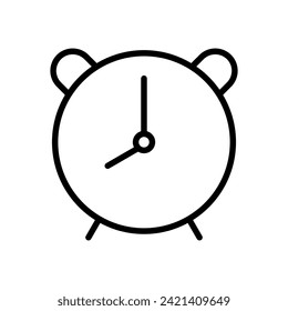 alarm clock icon symbol vector template