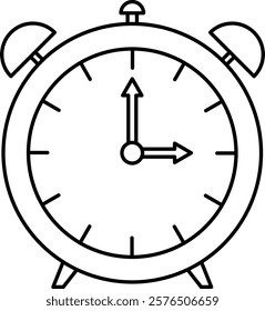 Alarm clock icon. Technology signs and symbols.