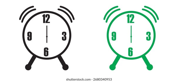 ícone do despertador, design do ícone do despertador de tempo.