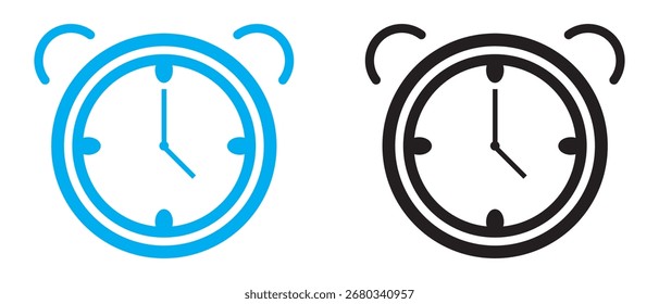 Wecker Symbol, Zeit Wecker Symbol Design.
