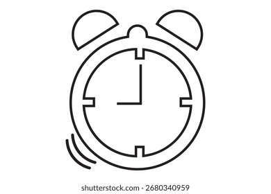 ícone do despertador, design do ícone do despertador de tempo.