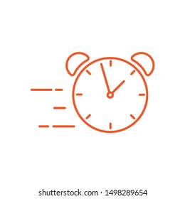 Alarm Clock icon, time symbol vector design. Great for mobile app, web design, print materials, etc.