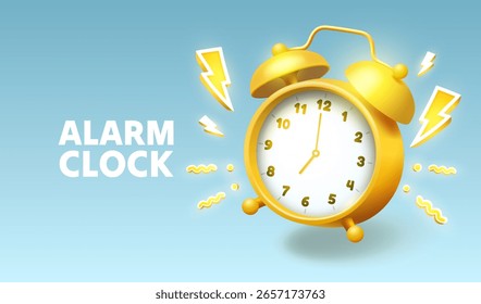 Alarm clock icon, time symbol good morning. Vector illustration