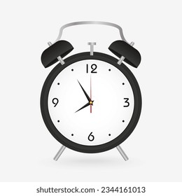 Alarm clock icon. Time tool and instrument theme. Vector illustration