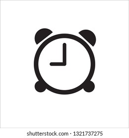 Alarm clock Icon. Time vector icon on white background. illustration symbols flat trendy design for website and social media