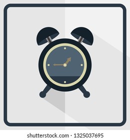 Alarm clock icon, Time icon vector. Flat design