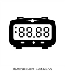 Alarm Clock Icon, Clock Time Vector Art Illustration