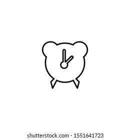 Alarm clock icon. Timer symbol. Logo design element