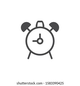 Alarm clock icon. Timer symbol. Logo design element