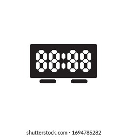 Icono De Reloj De Alarma En El Vector De Diseño A La Vez Eps 10