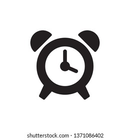 Alarm clock icon in trendy flat style design. Vector graphic illustration. Clock icon for website design, logo, app, and ui. Vector file.  EPS 10.