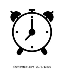 Alarm clock icon in trendy vector design illustration