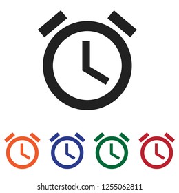 Alarm clock icon vector