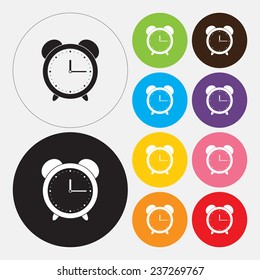Alarm clock icon - Vector