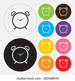 Alarm clock icon - Vector