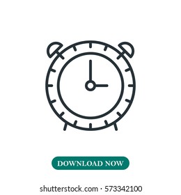 Alarm clock icon vector