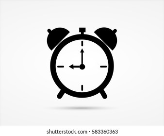 Alarm clock icon, vector.