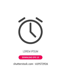 Alarm clock icon, vector