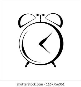 Alarm Clock Icon Vector Art Illustration