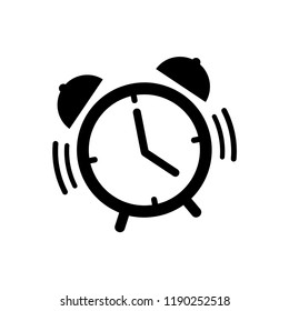 Alarm clock icon, vector best flat icon on white background , EPS 10