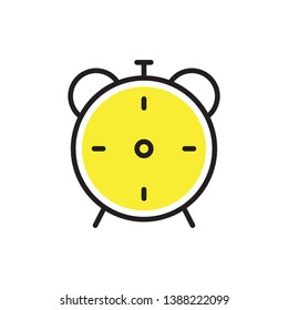 alarm clock icon vector design modern style