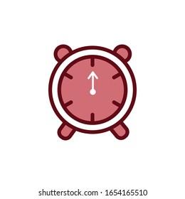 Alarm clock icon vector design template