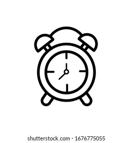 Alarm clock icon vector design template