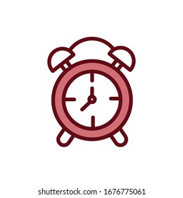 Alarm clock icon vector design template