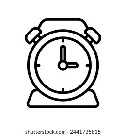 alarm clock icon vector design template simple and clean