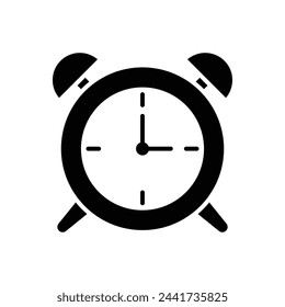 alarm clock icon vector design template simple and clean