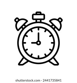 alarm clock icon vector design template simple and clean
