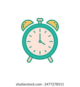 alarm clock icon vector design template elegant style