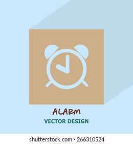 Alarm clock icon. vector design.