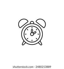 Alarm clock icon vector. EPS 10 editable vector