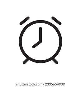 Icono de reloj de alarma. Icono de vector de reloj. Diseño de señales planas de reloj. Pictograma de símbolo de tiempo. icono de interfaz de usuario de UX