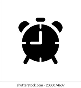 Icono de reloj de alarma ilustración gráfica