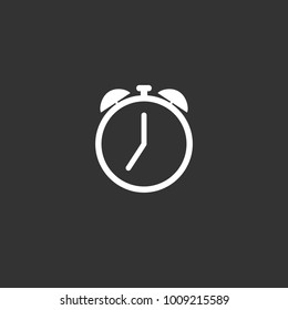 Alarm, clock icon, vector illustration