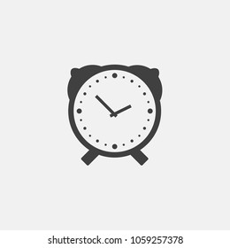alarm clock icon vector, illustration.
