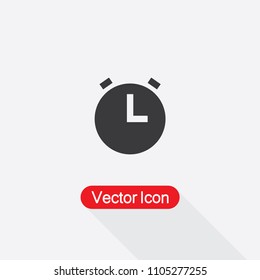 Alarm Clock Icon Vector Illustration Eps10