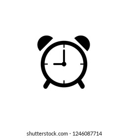 alarm clock icon. alarm clock vector illustration on white background for web and apps.