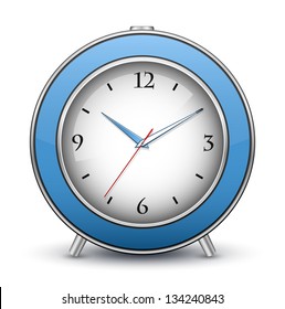 Icono de reloj de alarma. Ilustración del vector