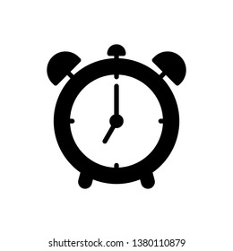 Alarm Clock Icon Vector Illustration Logo Template