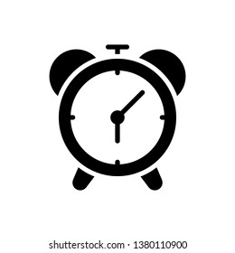 Alarm Clock Icon Vector Illustration Logo Template