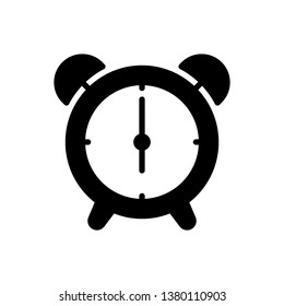 Alarm Clock Icon Vector Illustration Logo Template