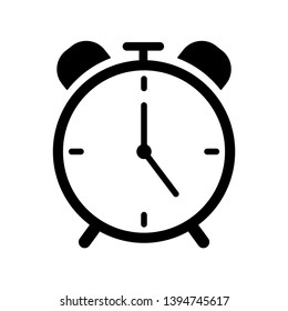alarm clock Icon Vector Illustration Logo Template